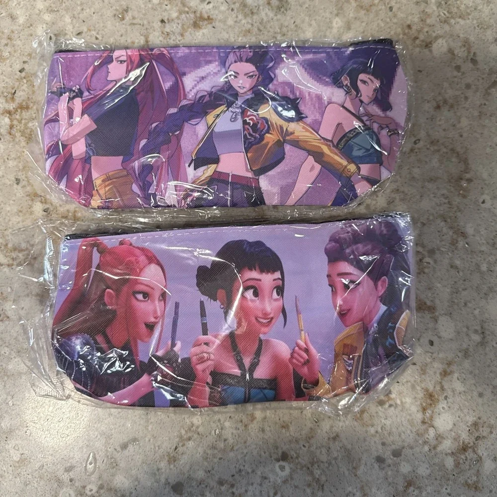 KPOP Girls Demon Hunters soft small  Pencil Cases New!!
